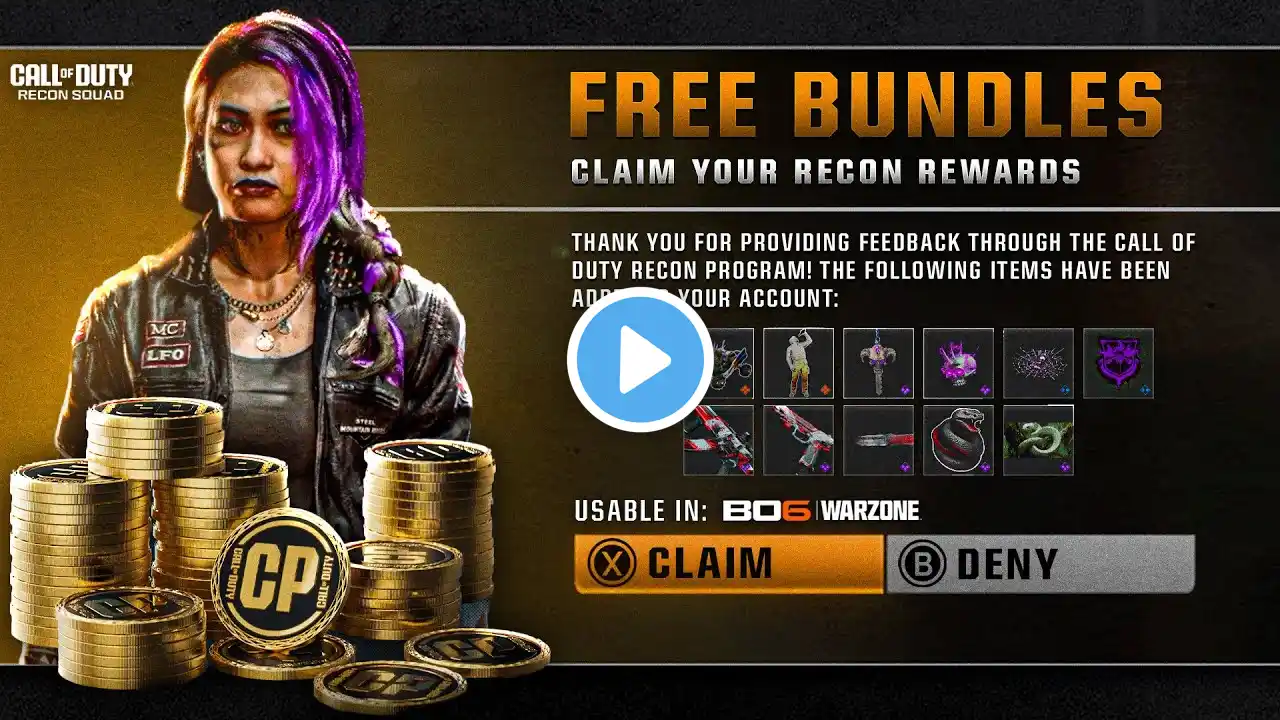 Claim 3 FREE Bundles in Black Ops 6… (All 24 Recon Rewards) - Season 2 Reloaded