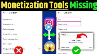 Instagram Gifts and Subscriptions option not showing | Insta Gifts and Subscriptions option missing