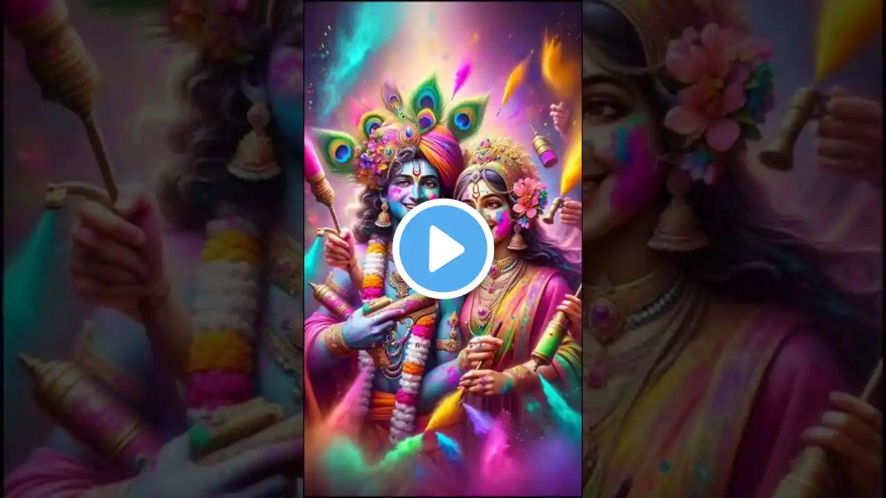 Happy Holi Status video 2025 😍❤️ || #radhakrishna #trending #holi #shorts