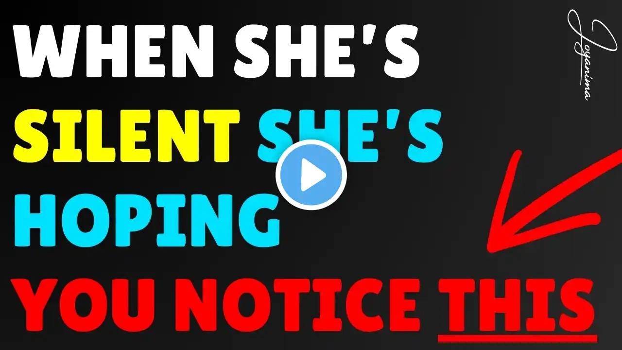 When She’s Silent, She’s Hoping You Notice THIS