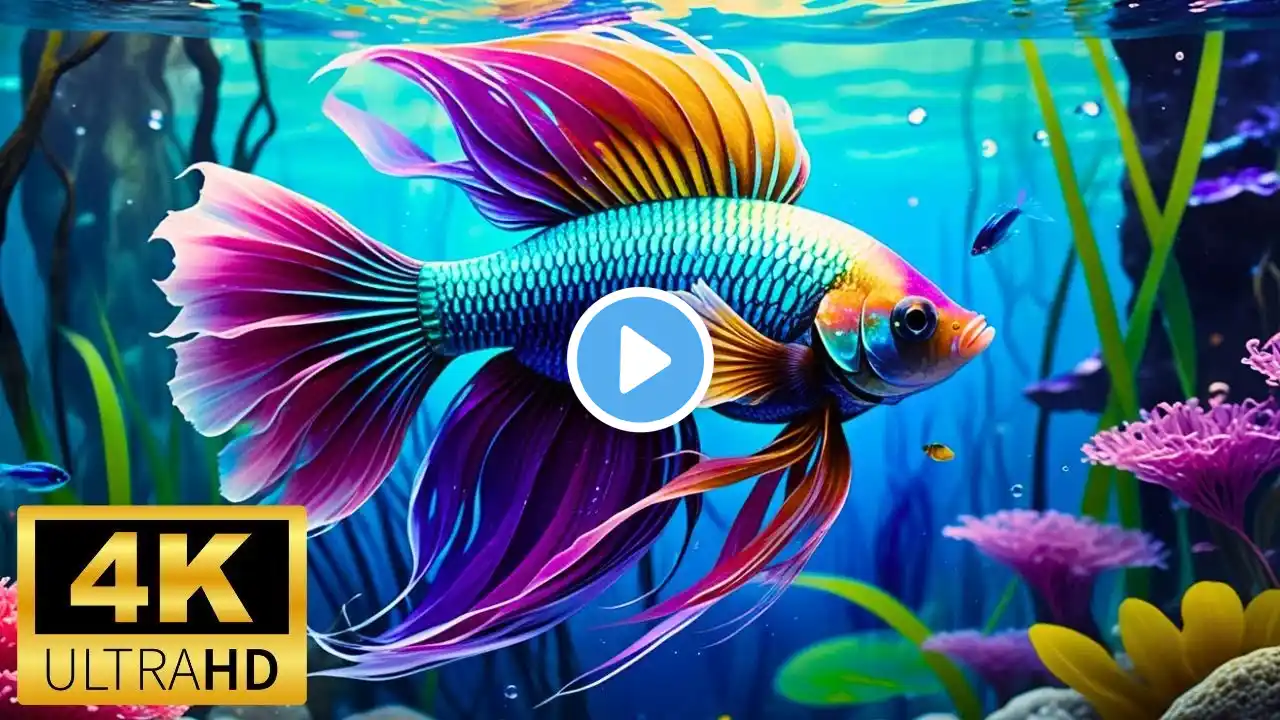 24 Hours of Beautiful Coral Reef Fish 4K (Ultra HD) – Relaxing Ocean Fish with Soothing Music"