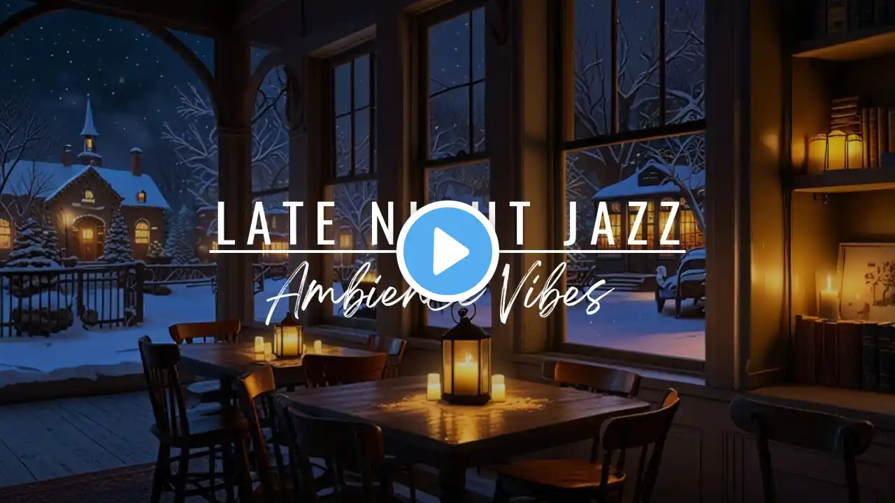 Warm Crackling Fireplace & Cozy Instrumental Jazz Music in Coffee Shop Ambience to Work, Study,Sleep