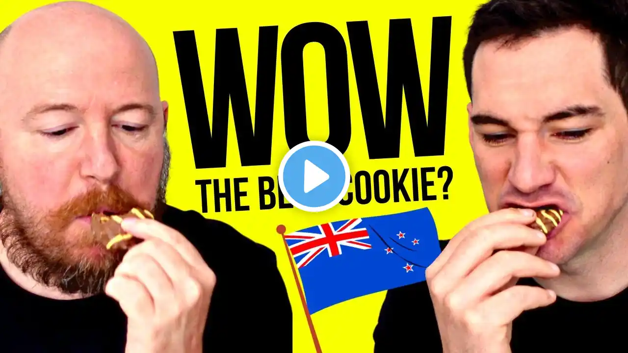 British Guys Try NEW ZEALAND COOKIES 🇬🇧 🇳🇿