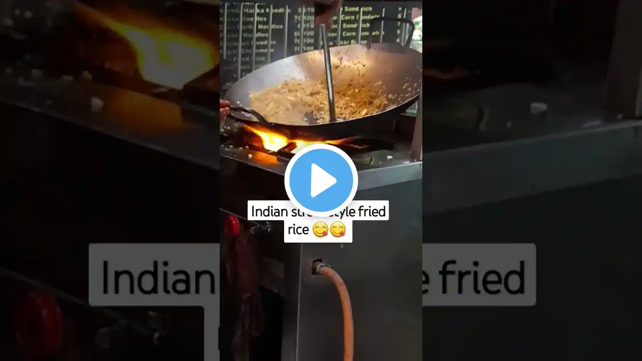 Indian street side fried rice making #india #indianfood #streetfood #foodlover #blog #ytshorts #food