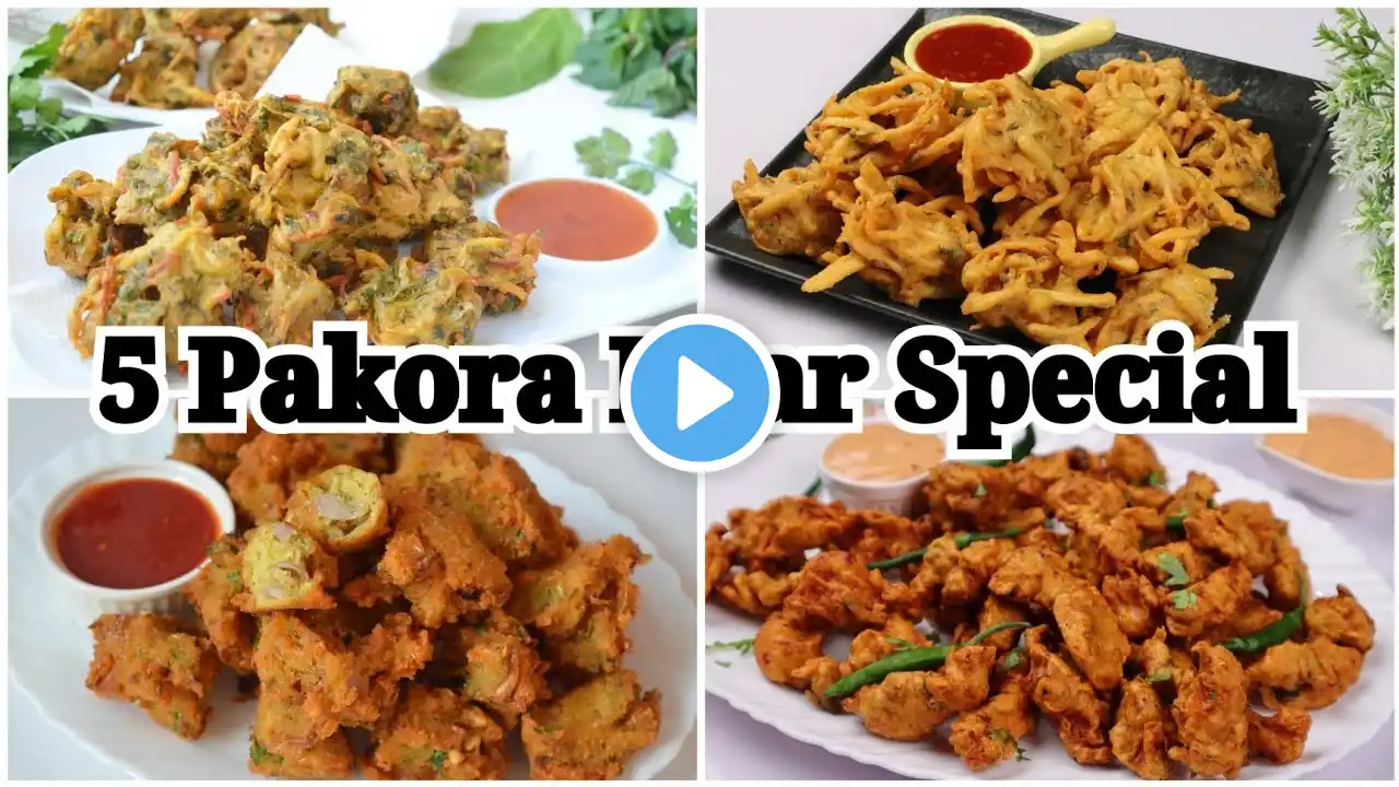 5 Must Try Pakora Recipes ❗️ Ramadan Special Pakoda by (YES I CAN COOK)