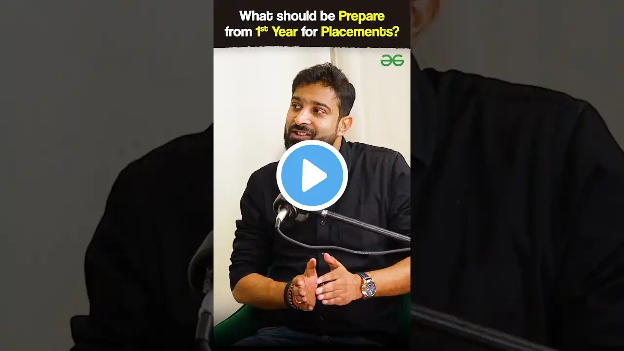 How to Start Placement Preparation from 1st Year? | Complete Roadmap for Success! ๐#shorts #success