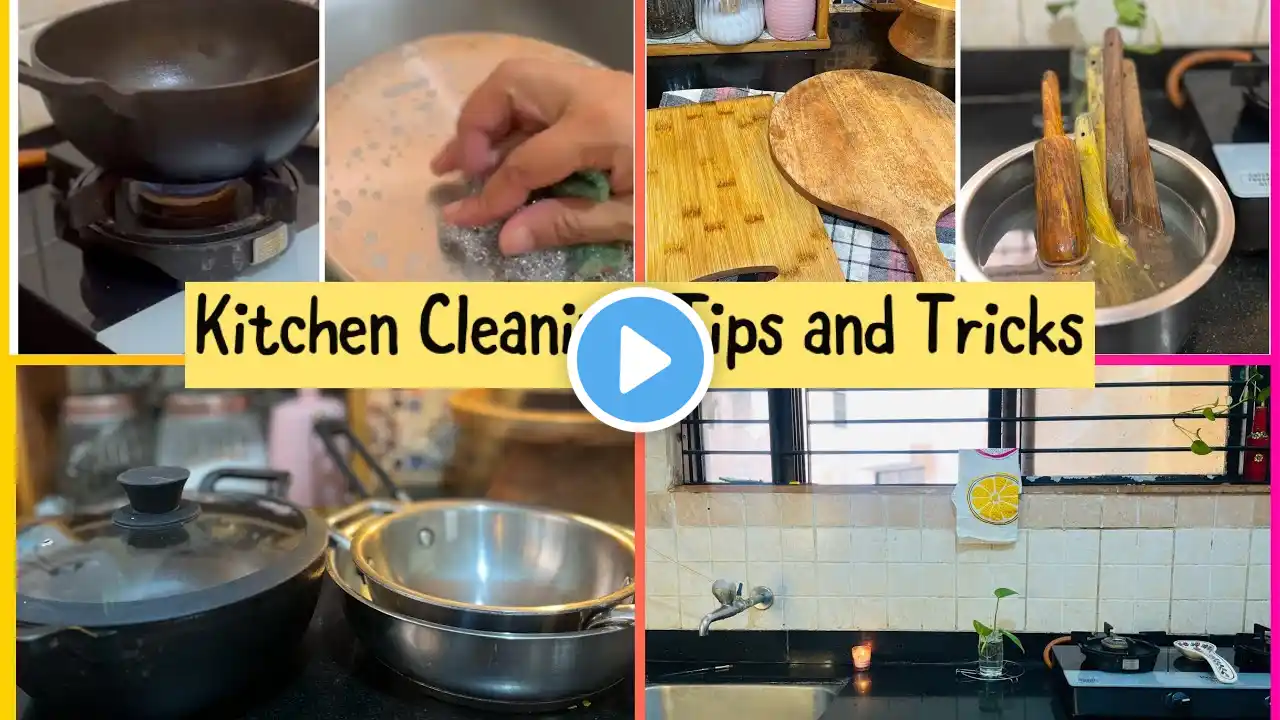 Kitchen Cleaning Tips and Tricks/How to Keep KITCHEN Clean& Organized/My Kitchen Maintenance Routine