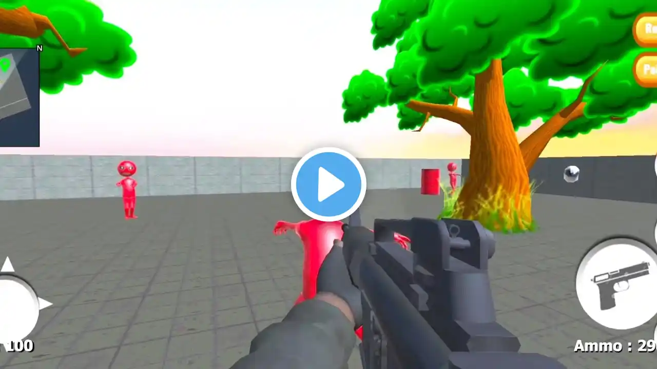 Blue & Red Alien - Fps Shooting Games 3D _ Android GamePlay. #7