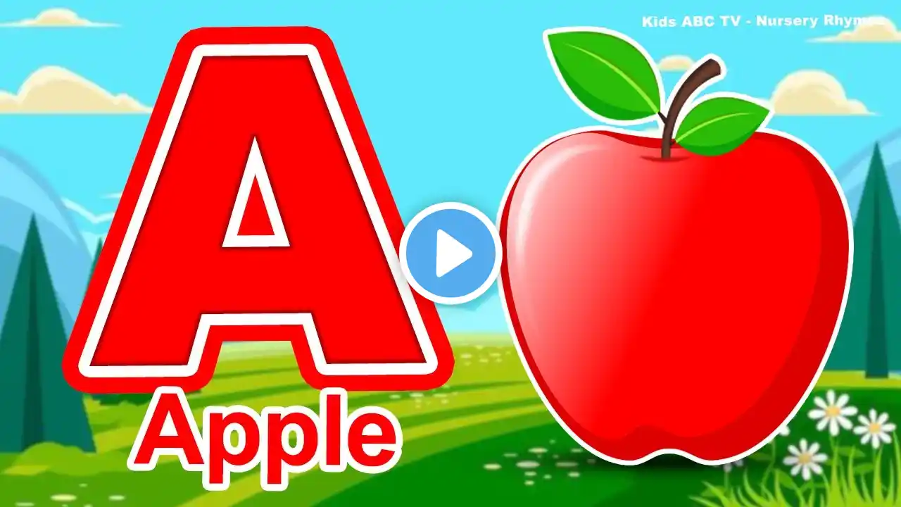 Phonics sounds of alphabets / a for apple / ABC nursery rhymes /Alphabets A to Z in English