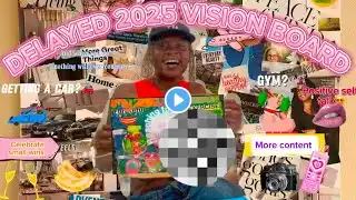 2025 Delayed Vision Board | How to make a DIY Vision board| Cook with me| Catch up sesh🚀🦋