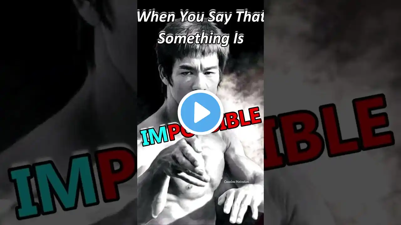 Powerful Words by BRUCE LEE | Attitude Status | Whatsapp Status #shorts