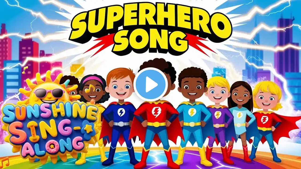 Superhero Song | Super Heroes Forever  | Nursery Rhymes for Kids | Sunshine Sing-Along