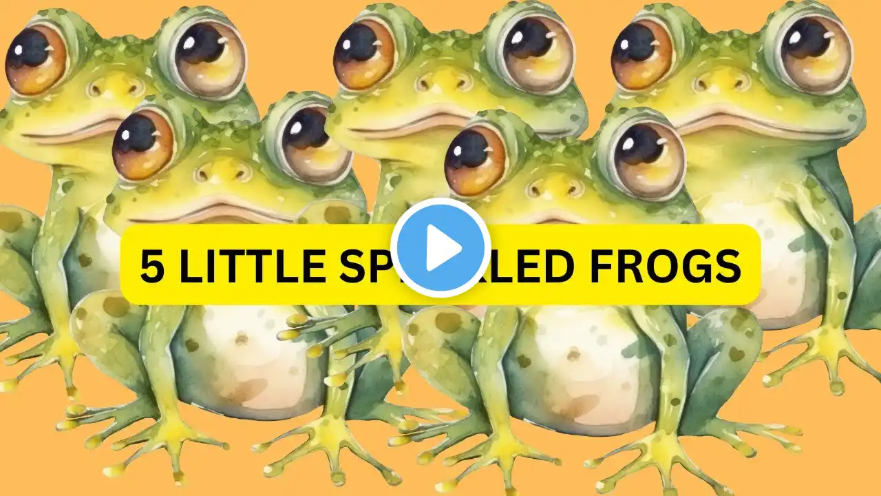 Five Little Speckled Frogs Song #counting #kid #sing #12345 @carina177