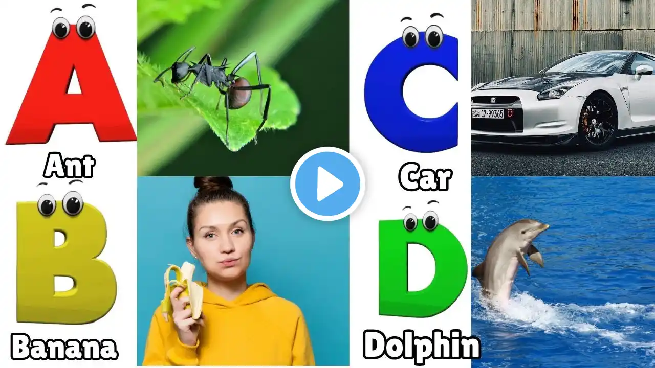 ABC Phonics Song , Toddlers learning video, A for Ant, ABC Song, Nursery Rhymes, Alphabet Song