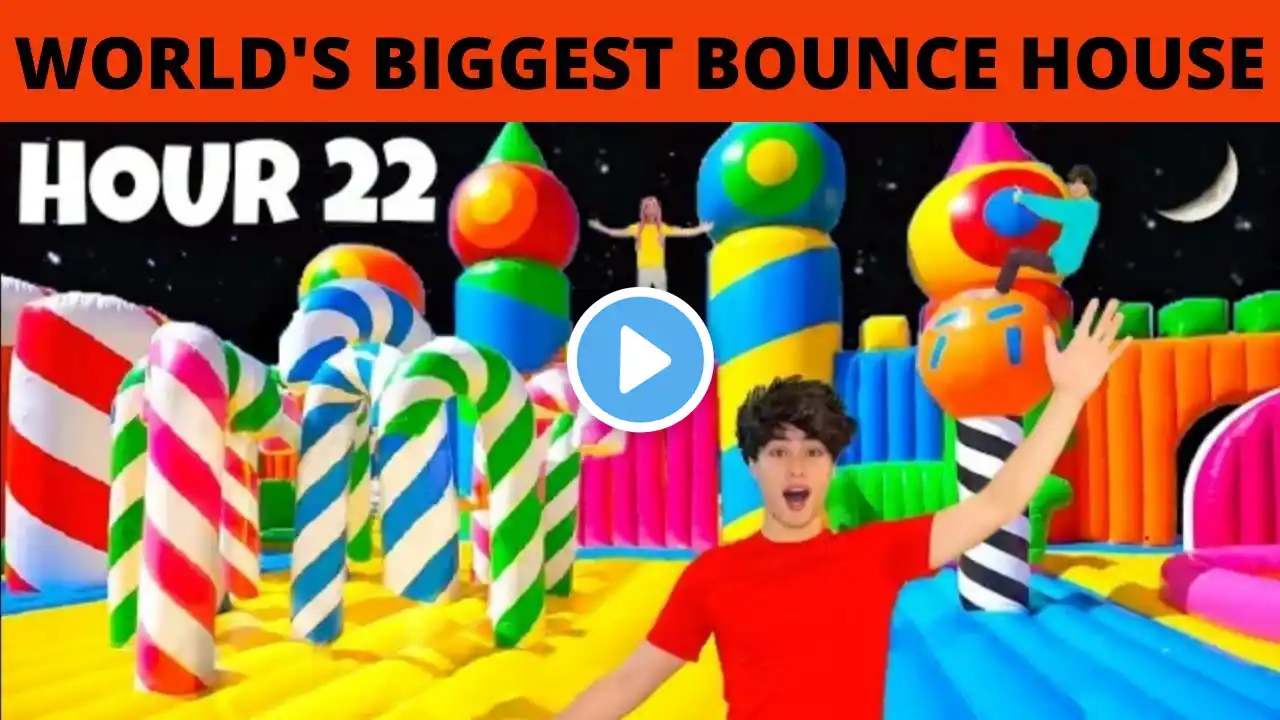 OVERNIGHT IN WORLD'S BIGGEST BOUNCE HOUSE!! Stokes Twins Entertainment