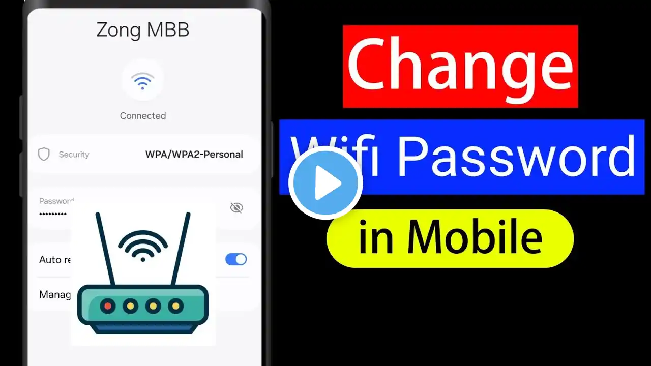 How to Change WiFi Password on Mobile | WiFi Ka Password Kaise Change Kare 2025