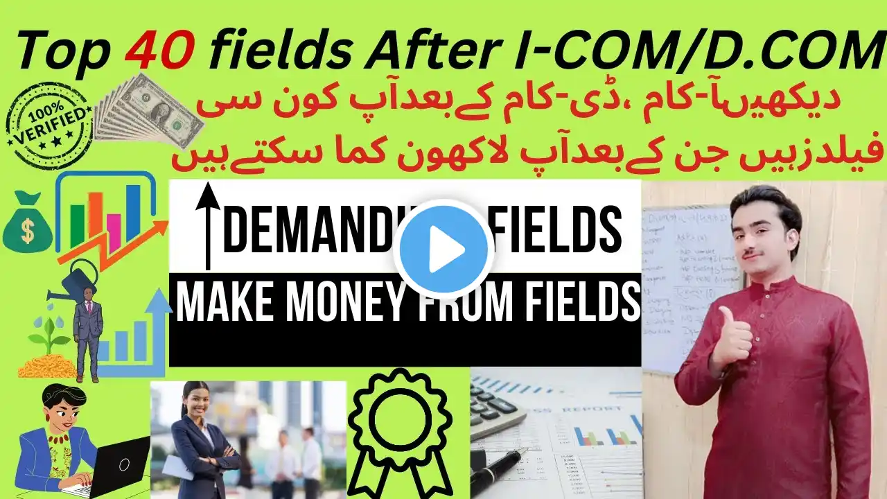 Top 40 Fields After I-COM  and D-COM|Career Counselling about ICOM|Scope of ICOM|What do After I-COM