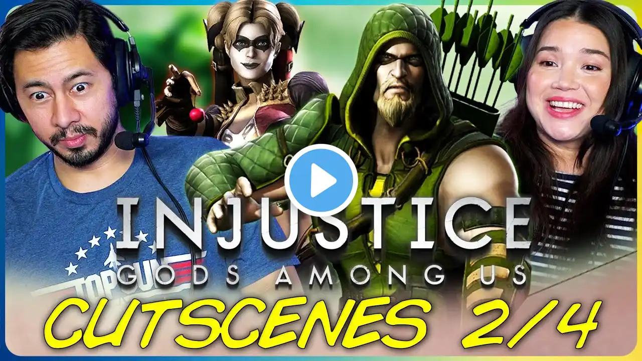 INJUSTICE: GODS AMONG US CUTSCENES (Part 2) REACTION!