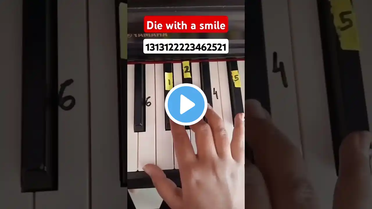 Die with a smile easy piano tutorial