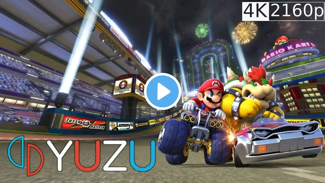 Mario Kart 8 Deluxe - 3x Resolution - Yuzu - RTX 3060 Ti + Ryzen 5 3600 Performance test