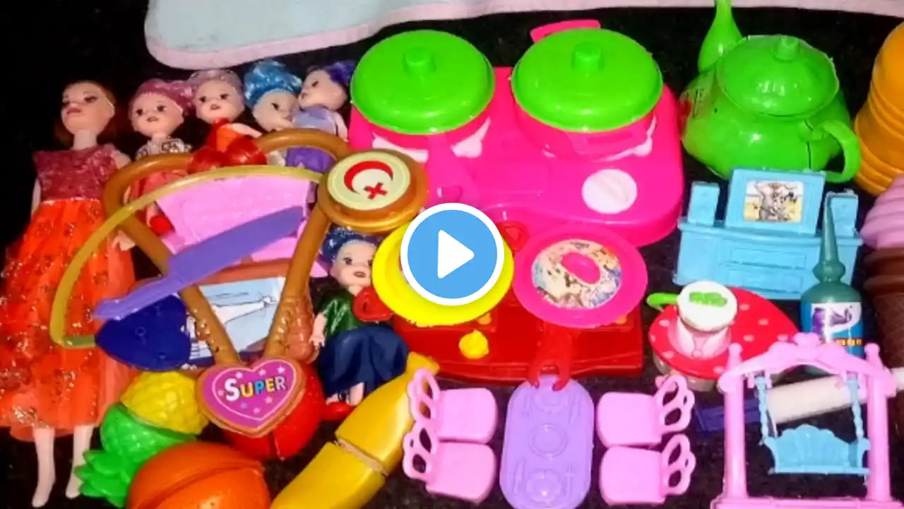 6:57 Minutes Satisfying With Unboxing Hello Kitty Kitchen Set | Cutee Tiny Mini ASMR kitchen set