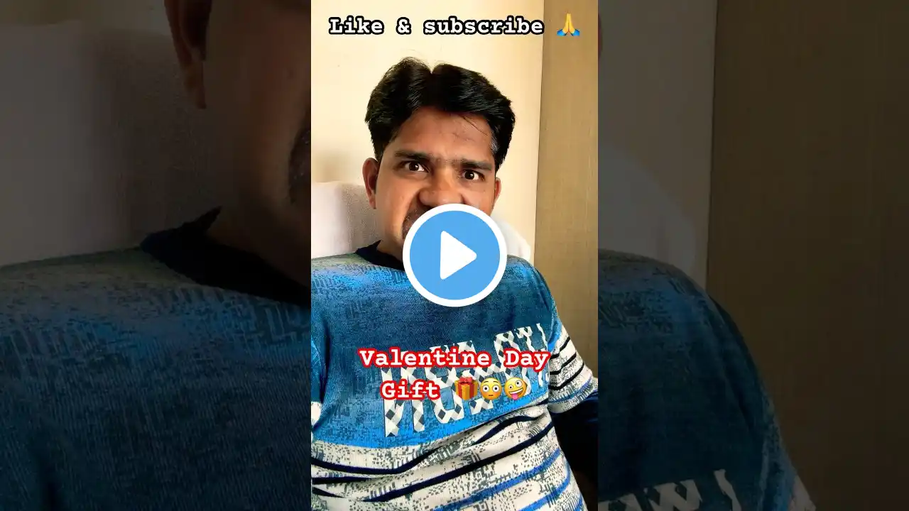 Valentine Day Gift🎁😳🤪 #funny #comedy #youtubeshorts #shorts #trending #vipin4440 #viralvideo #fun