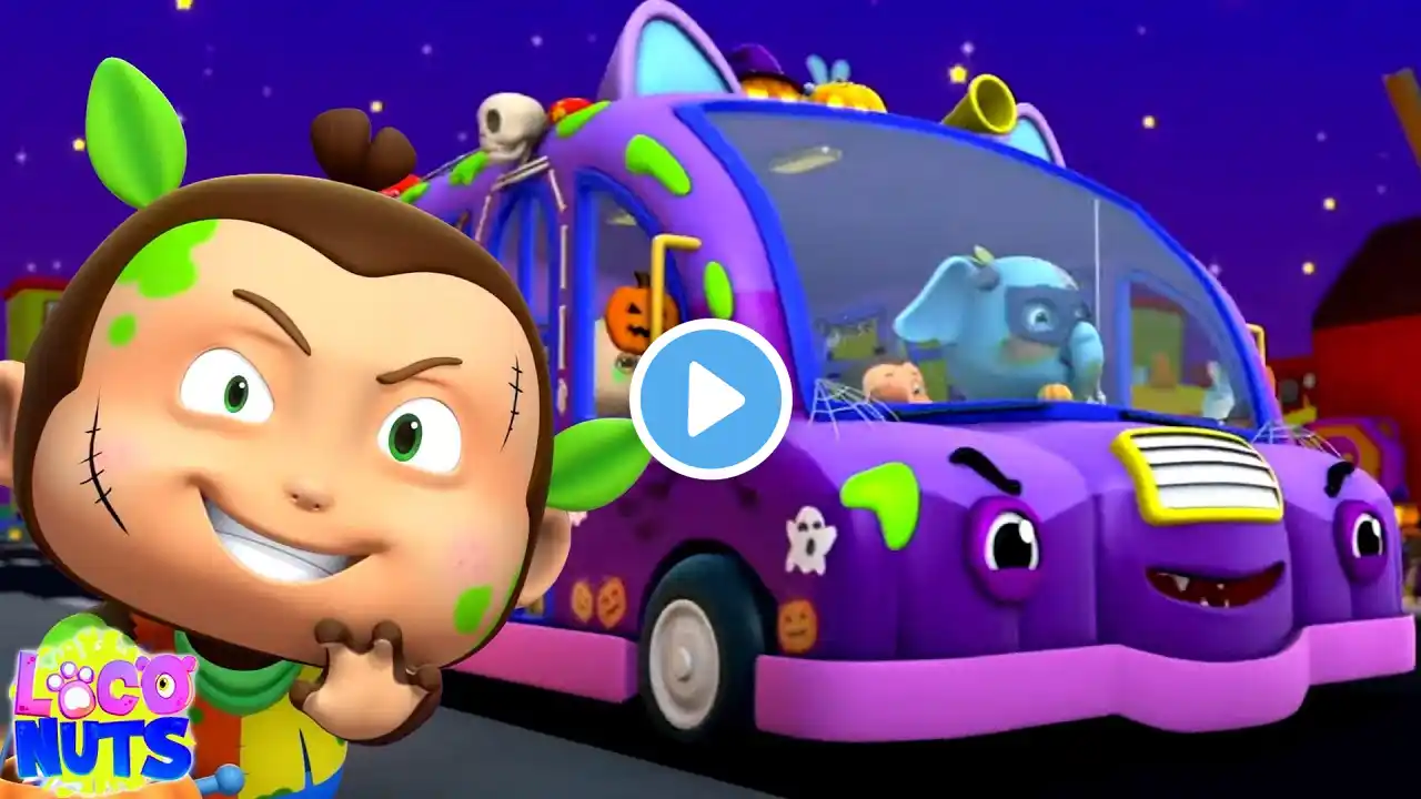 Halloween Wheels On The Bus Go Round And Round + More Fun Rhymes for Kids