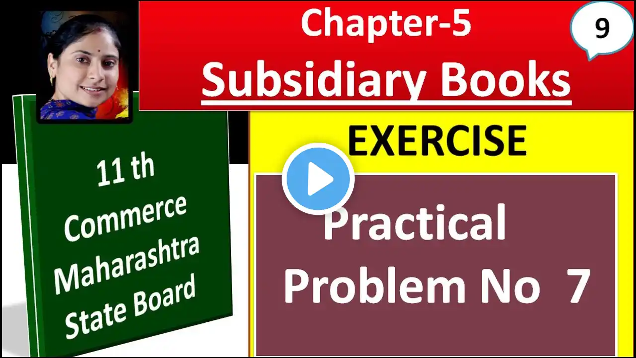 #9 || Book-Keeping & Accountancy || Subsidiary-Books || Practical Problem No  7 || Chapter - 5 ||