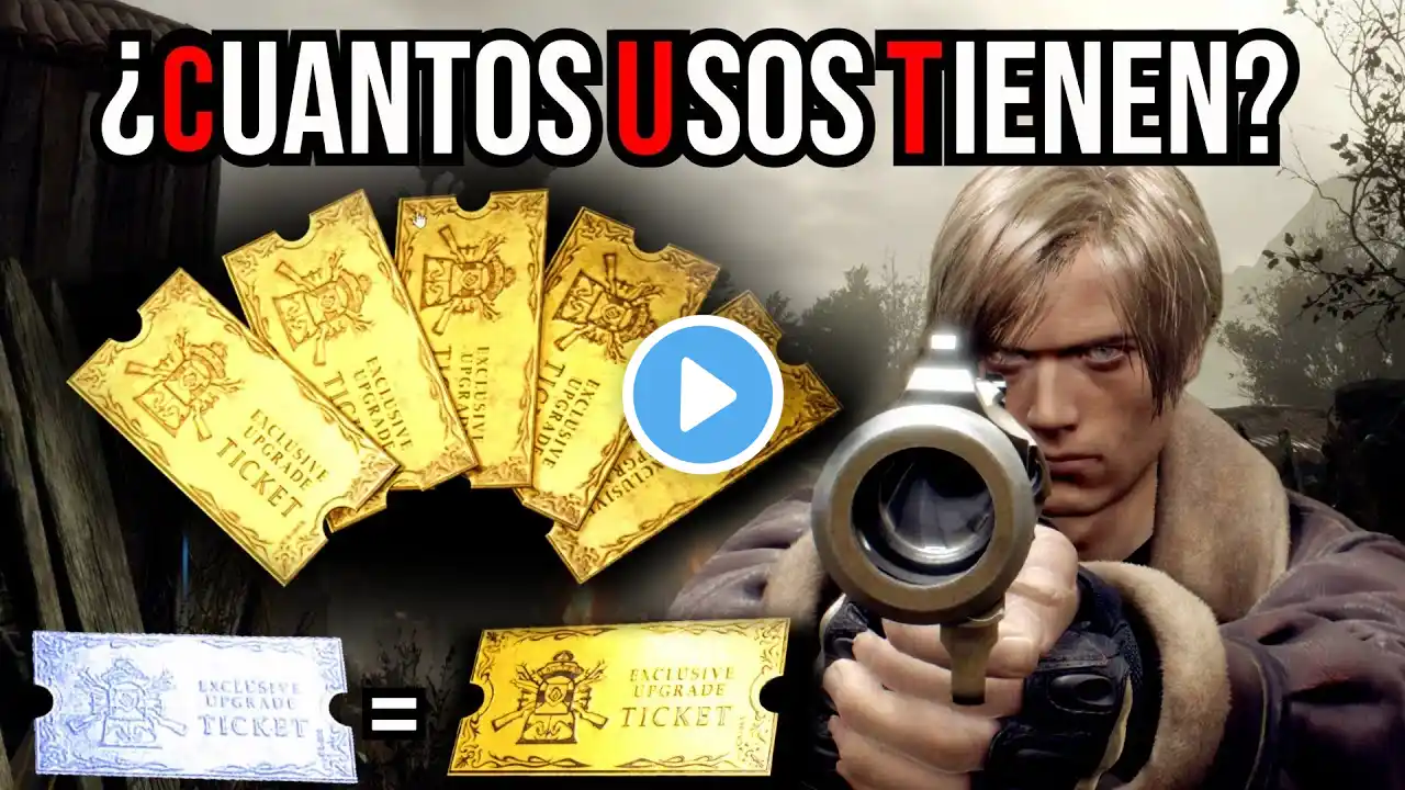 ¿CUANTAS VECES SE PUEDEN USAR LOS TICKETS DORADOS? RESIDENT EVIL 4 REMAKE