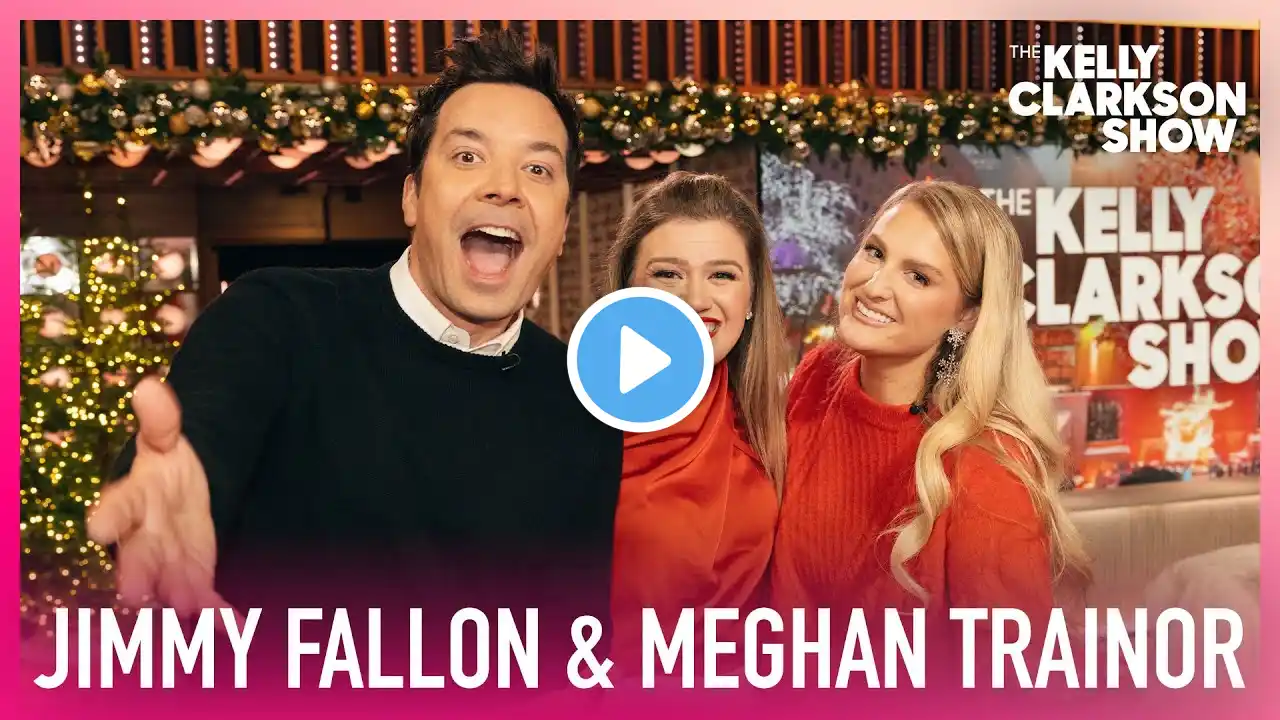 Meghan Trainor, Jimmy Fallon & Kelly Clarkson Impromptu Sing 'Silent Night'