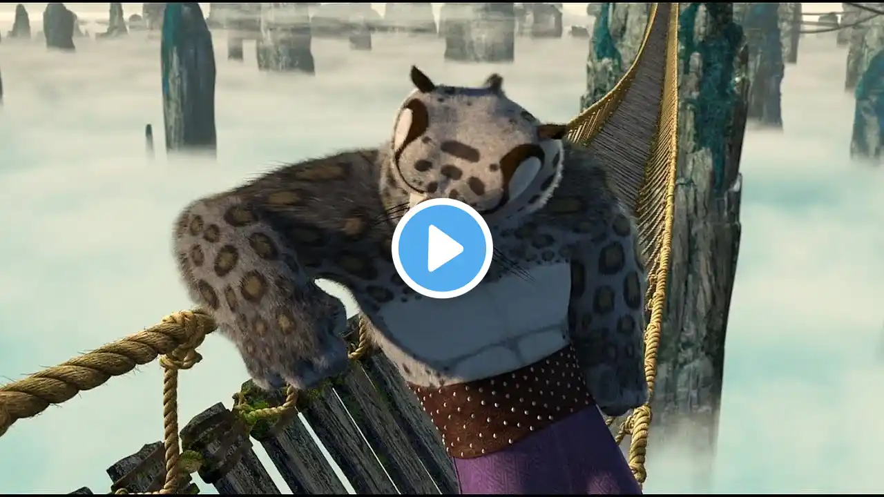 🐼 Kung Fu Panda (2008) - Epic Bridge Fight: Tai Lung vs. The Furious Five | ‪@Btoonfreak‬