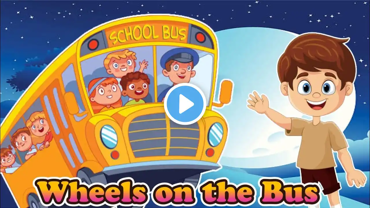 Wheels on the Bus | Popular Nursery Rhyme for Kids | Back To School