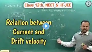 Relation between Current and drift velocity | 12th Physics Handwritten Notes #cbse