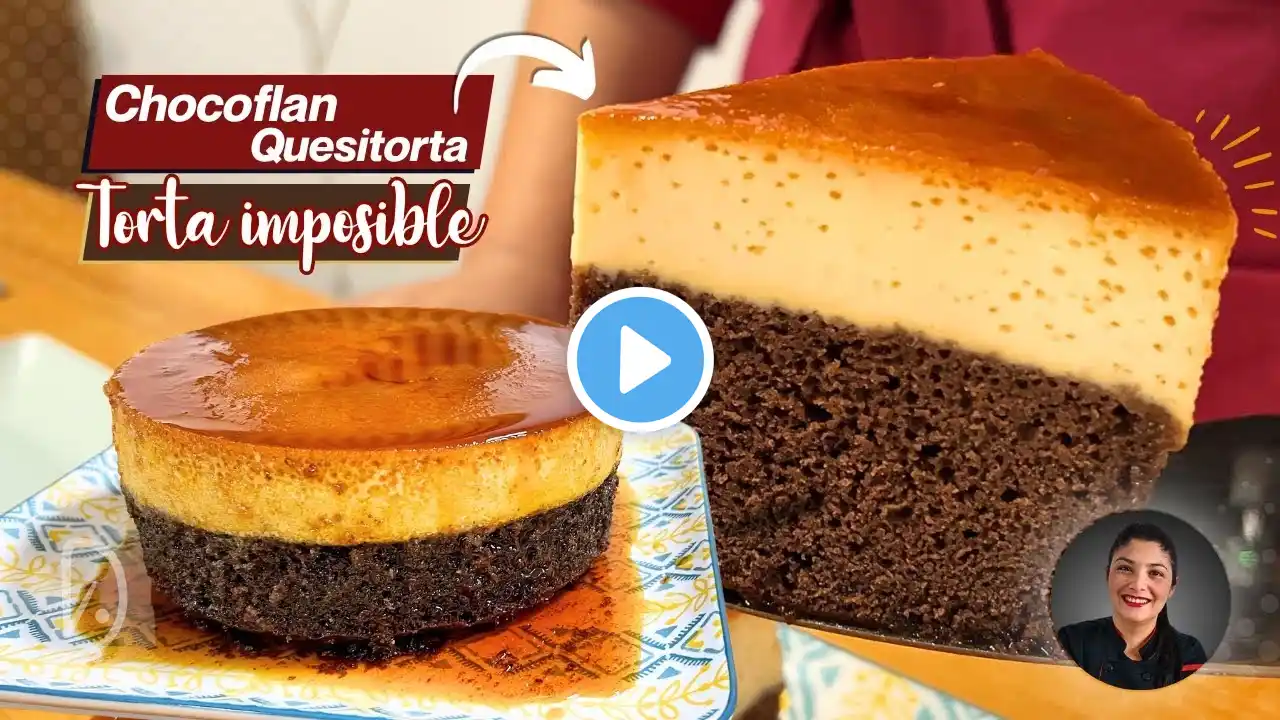 El mejor Chocoflan / Quesitorta / Torta Imposible | Paso a Paso para principiantes ✅