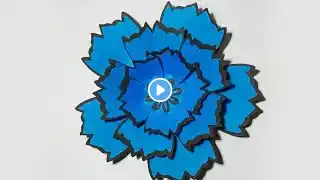 Amazing flower design /different flower ideas /craft paper flower design #video