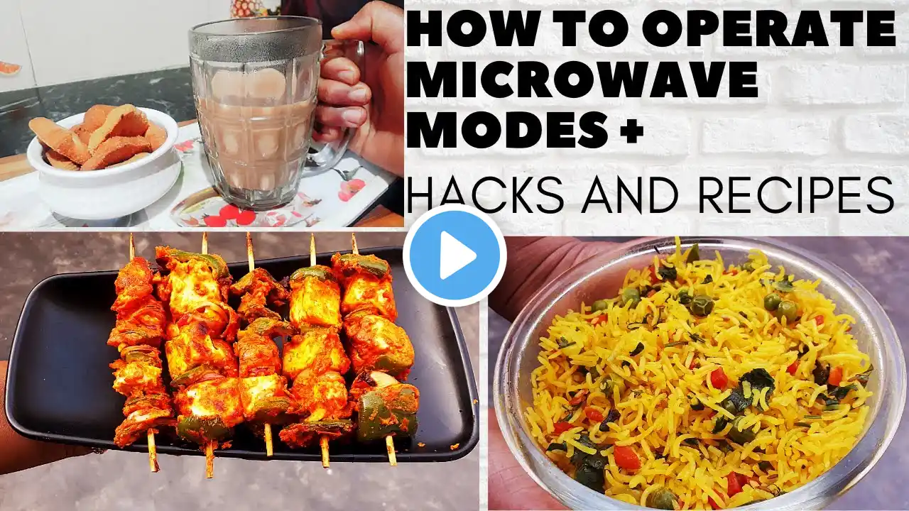 How To Operate Microwave Modes With  Recipes & Hacks for easy and quick cooking।Recipes and Hacks।