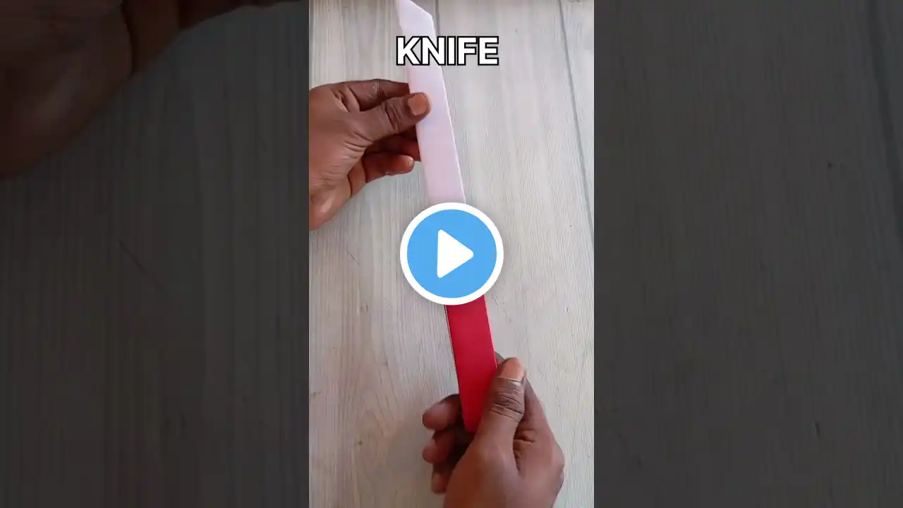 KNIFE ORIGAMI TUTORIAL FULL VIDEO CHECK MY CHANNEL| ARTWORK
