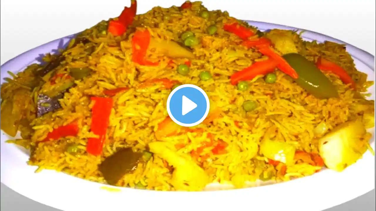 Easy Spicy Vegetable Pulao Recipe! 🍚"|. "🔥 چٹپٹا سبزیوں کا پلاؤ