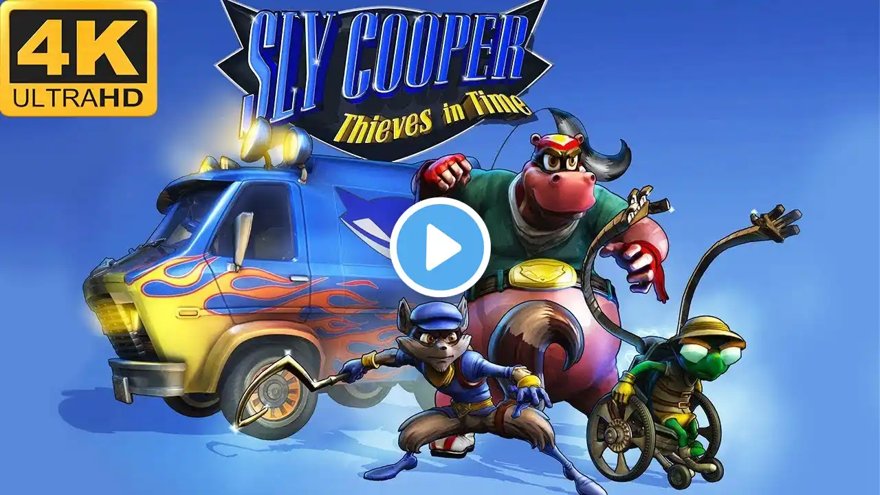 Sly Cooper: Thieves In Time - Full Game 100% All Collectibles Longplay Walkthrough 4K 60FPS