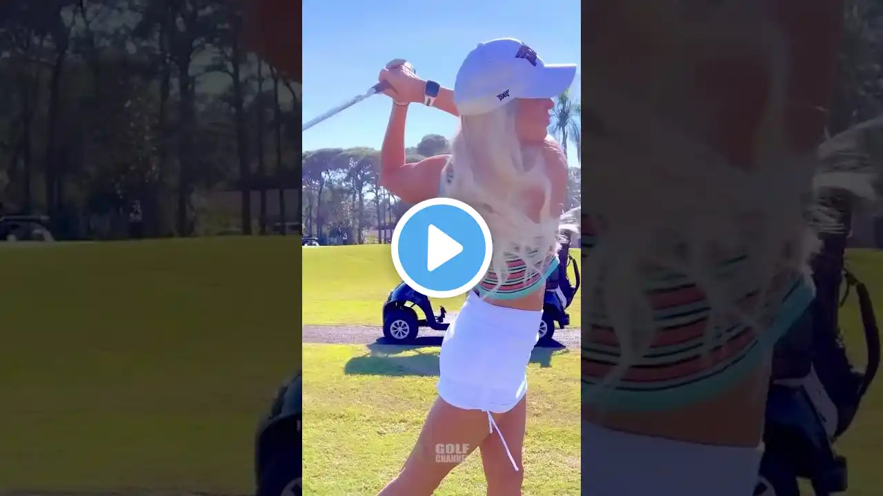 Amazing Golf Swing you need to see | Golf Girl awesome swing | #golf  #shorts Karin  Hart