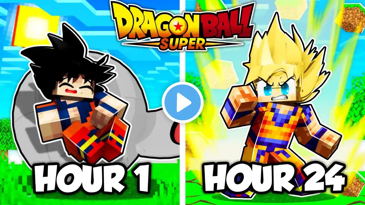 I Survived 24 HOURS in Dragonball Super Minecraft!