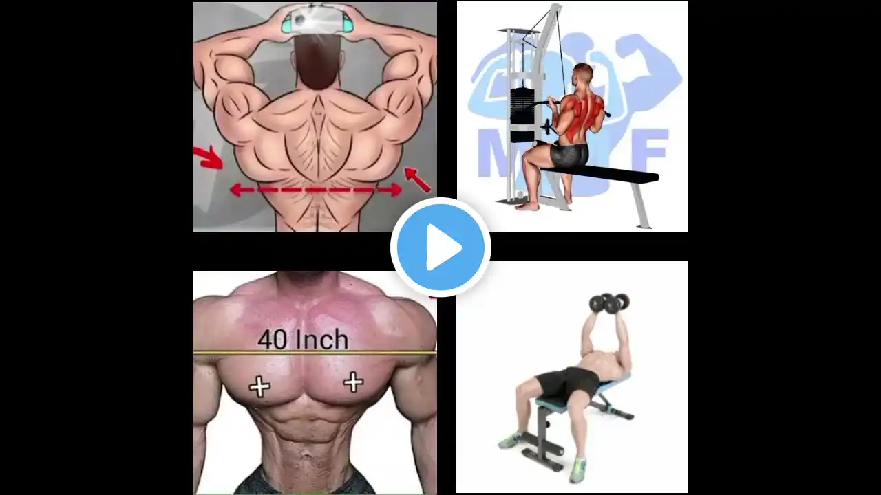 back workout exercise chest workout exercise 💪#gym #gymworkout #viralvideo