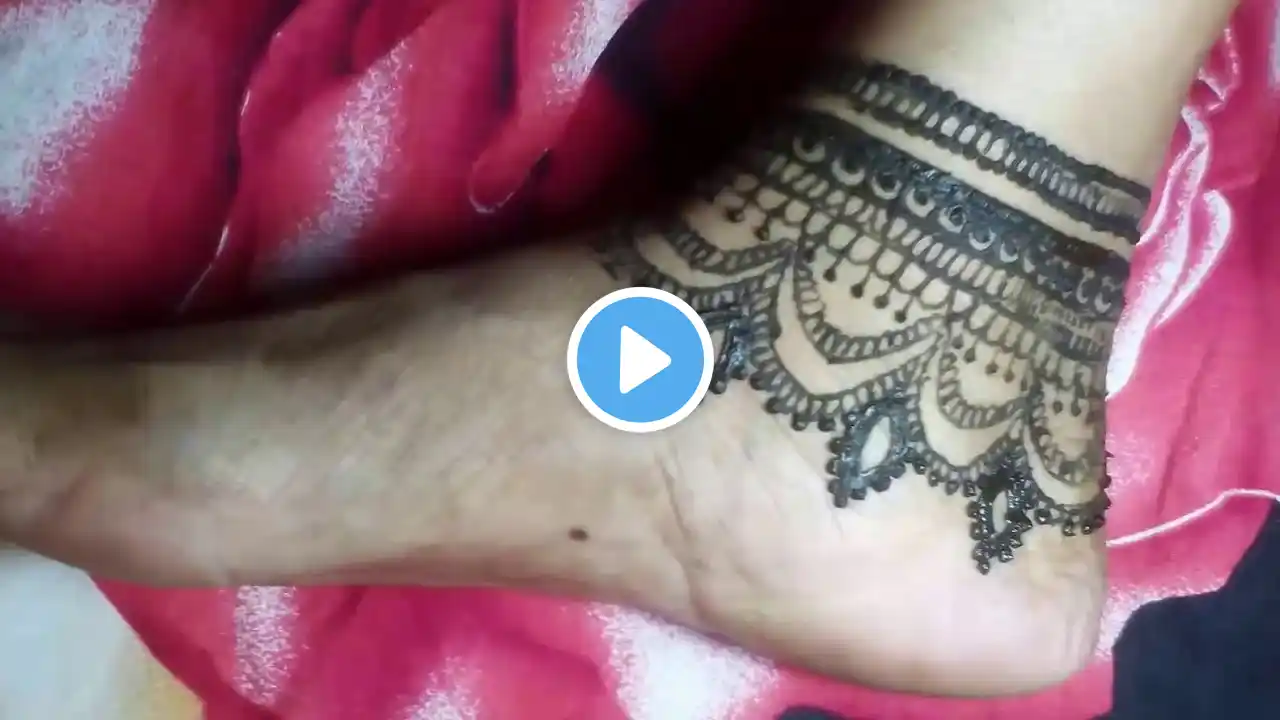 Simple Feet Ornament Henna Mehndi Design Tutorial- beauty subash