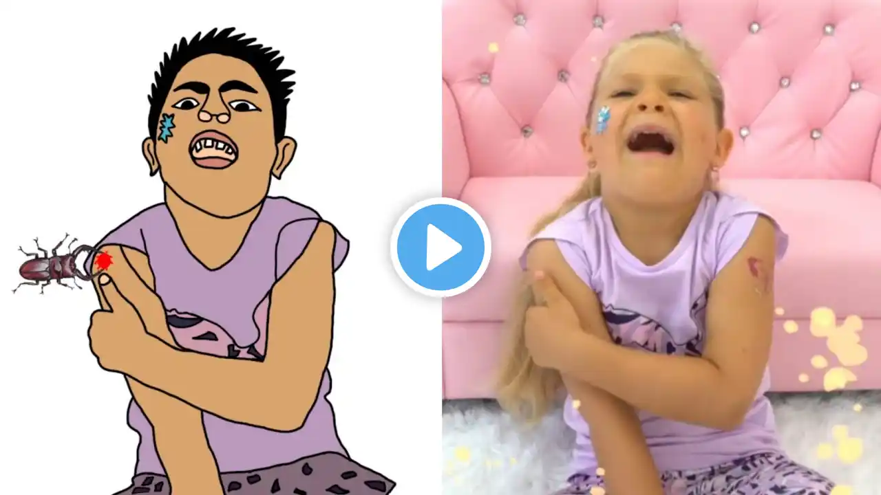 Diana Roma The Boo Boo Story Drawing Meme - KidsDianaShow @limdan