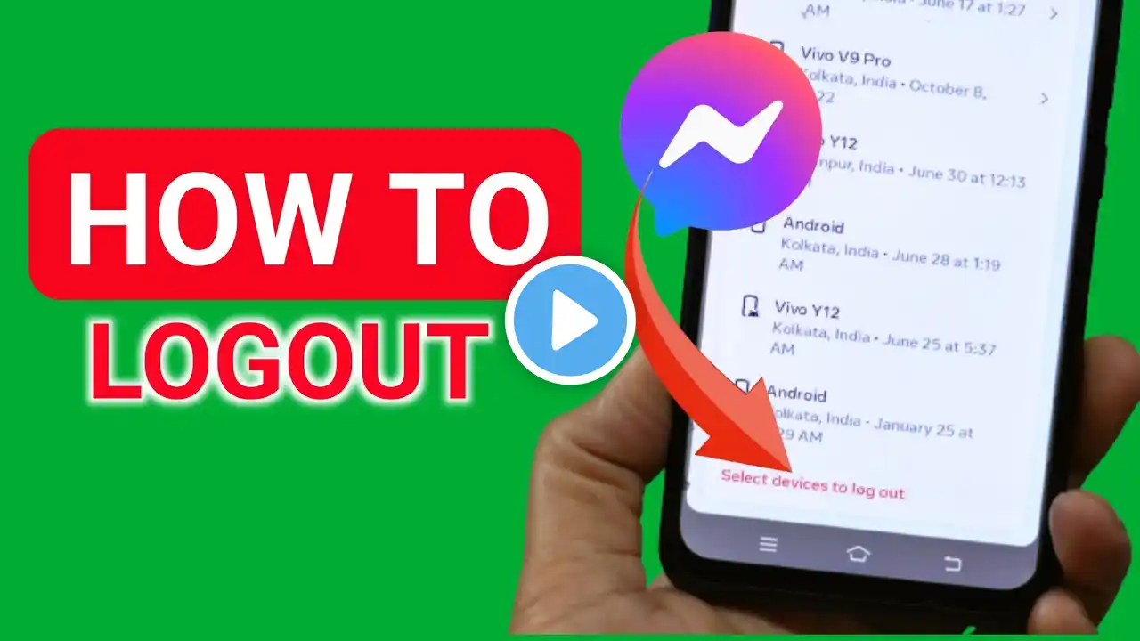 How to Logout of messenger - full guide in Bangla