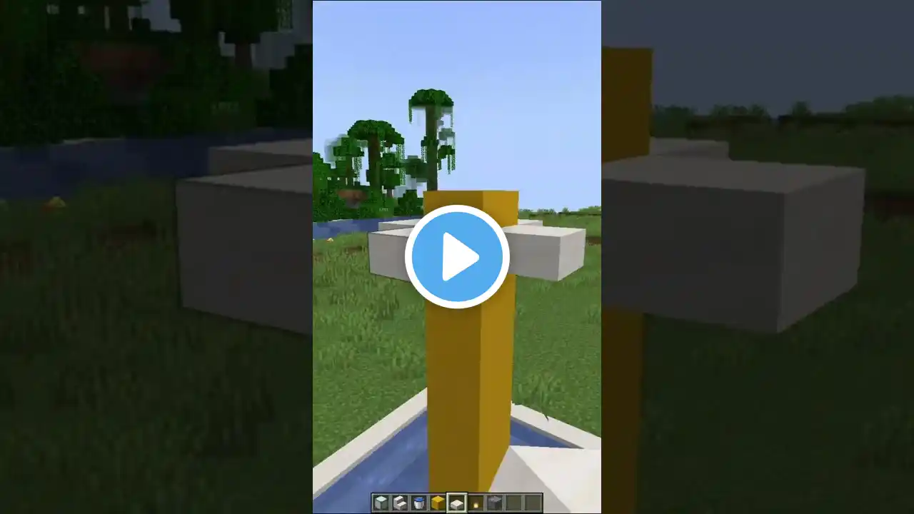 Minecraft Easy Fountain💦 (Die With A Smile) #minecraft #shorts