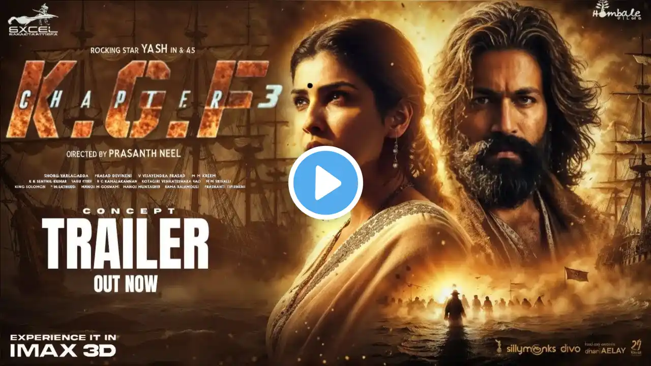 KGF Chapter 3 : Concept Trailer | Rocking Star Yash | Raveena T | NTR | Sanjay D | Prashanth Neel