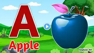 Phonics Song 2 with TWO Words in 3D - A For Airplane - ABC Alphabet Songs | a for apple