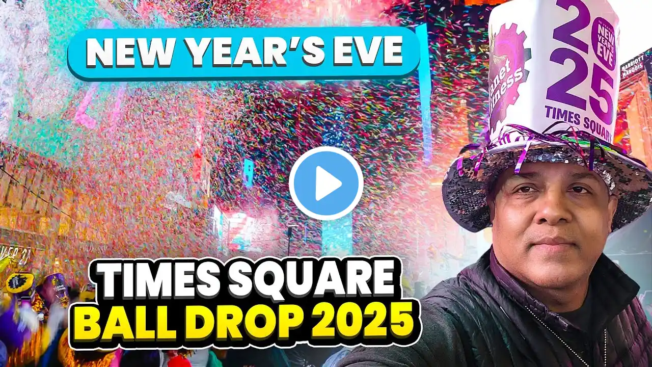 Experience the EPIC 2025 Times Square Ball Drop Like Never Before! | New York City Vlog