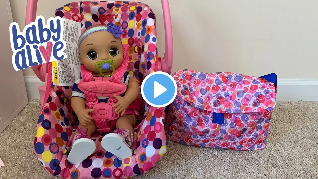 Baby Alive Packing Her bag to go to Grandmas House